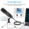 E21 Usb Gaming Microphone Condenser Microfone Streaming Cardiod Microphone Plug And Play Mic For Youtube Popcast Chatting