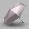 Olycat Ultralight 3 Katlanır Otomatik Şemsiye Ve Gümüş Kaplama Anti-UV Güneşli Yağmurlu Kadın Taşınabilir 210721