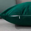 쿠션 커버가있는 코어 벨벳 목재 베개 홈 소파 베개 침실 장식 사각형 의자 시트 쿠션 45x45cm 210611
