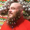 Christmas Beard Hanging Ornaments Santa Claus Decor Santa Claus Beard Bell Clip Christmas tree decorations Hair clip Wsdf