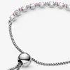 Designer-Schmuck für Pandora-Armband-Charms, Perle, rosa, klar, funkelnder Schieber, 925er Silber, Liebesarmbänder, Perlen, Schmuckkette, Charm-Perlen für Frauen