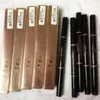 MAKEUP Augenbrauenverstärker Make-up Skinny Brow Pencil Gold Doppelend mit Augenbrauenpinsel 5 Farben Ebenholz/Mittel/Soft/Dunkel/Schokolade Drop Ship höchste Version.