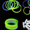 Decoração de festa 10 pcs fluorescence luz flash varas pulseiras colares néon para casamento vara colorida