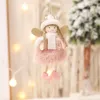 Kerstdecoratie Elk Angel Doll Hanger Boom Opknoping Ornamenten Xmas Crafts Elves Decor Kids Gift XBJK2110
