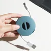 Boîte d'enroulement de fil rond, conteneur de câble, boîte de rangement de câble de données de téléphone Portable, support de chargeur USB, boîte de gestion de fil U3