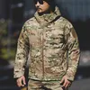 Mege Tactical Jacket Winter Parka Camouflage Camouflage Coat Combat Wojskowy Odzież Multicam Ciepłe Outdoor Airsoft Outwear Windcheater 211214