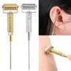 Masseur de visage Sonde de points d'acupuncture d'oreille Points d'acupuncture Sonde d'aiguille Serrage du visage Minceur Rouleau à ressort Retrait du double menton 7710920