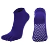 Fashion Anti-friction Yoga Socks Non Slip Silicone dots Bottom Pilates Barre Dancing Sports Floor women Sock Slipper with Grip Gym Fitness Floor ankle Foot care