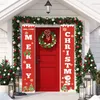 Christmas Decorations 2022 Merry Hanging Banner Sign For Indoor Outdoor Door Display