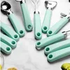 9 sztuk / zestaw Gadżety kuchenne Narzędzia CAN Bottle Otwieracz Czosnek Prasowy Knife Serowy Knife Grater Ice Cream Scooper Pizza Wheel Peeler Whisk KDJK2105