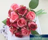 12 teste/fascio fiori di rosa artificiali bouquet da sposa vaso decorativo per matrimoni per la decorazione domestica forniture per feste Flores prezzo di fabbrica design esperto qualità più recente