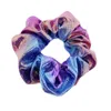 Women Fashion Metallic Laser Hair Tie Elastic Scrunchies Ponytail Holder Girls Hairband Hairs Rope Rings 50pcs