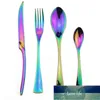 Jankng 24-PCS 304 Zestaw Flatware Ze Stali Nierdzewnej Blue Dingeware Steak Nóż Spoon Teaspoon Cutlery Tableware DropShipping1 Cena fabryczna Ekspert Design Quality