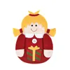 크리스마스 장식 식기 커버 크리스마스 테이블 장식 만화 산타 클로스 엘크 눈사람 펭귄 나이프와 포크 커버 W-00970