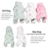 Gerçek Tüy Aşağı Ceket Köpekler için Su Geçirmez Süper Sıcak Giysi Küçük Orta Snowsuit Kış Tulum Kız / Erkek 220104