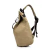 Mochila MANJIANGHONG Grande Capacidade Ajustável Ombro Voltar Zip Bolso Slot para Cartão Chave Manilha Casual Canvas Bag266H