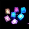 Other Festive Supplies Home & Gardenled Lights Color Changing Led Glowing Ice Cubes Blinking Flashing Novelty Party Supply Drop Delivery 2021