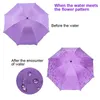 Simple Fashion Women Umbrella Windproof Sunscreen Magic Flower Dome Ultraviolet-proof Parasol Sun Rain Folding Umbrellas SLC88 210626