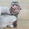 BP Maker Top Relojes 36 mm 126234 Diamante Romano Esfera rosa Zafiro Inoxidable 316L Jubileo Mecánico Automático Damas Mujer 236C