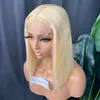 Wholesale Mink 12a Brazilian Remy Virgin Human Hair 613 Straight 5x5 Transparent Lace Closure Wig