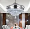 Luxury Crystal Ceiling Fans Light Remote Control Dimming Lighting 3 Rings 4 Ring Designed 42 Inch 110V 220V 30-60W
