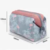 Kosmetisk väska Makeup Travel Flamingo Väskor Zipper Arrangör Förvaring Pouch Toalettsaker Kit Box WLL550