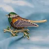 5PCS Funny colorful swallow brooch For Women Men Delicate Rhinestone Parrot Party Gifts Dress Pin Lady Girl Jacket skirt Wedding