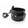 Handgelenk Hand PU Leder Daumenmanschetten BDSM Bondage Gürtel Cosplay Knöchel Hogtie Strap mit Zehenfesseln für Paare 2107226527516