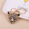 Fine Key Chave Acessórios Gold Leopard Head Chaves para Mulheres Charms Clássico Chain Chain Chains Bags Chain Car