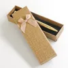 Empty Bowknot Paper pen box bag Pencil Gift Holder case