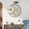 Relojes de pared Reloj de gran tamaño Números arábigos Luminoso Electrónico Silencioso Color dorado Orologio Da Parete Dormitorio Reloj DL60WC