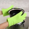 mitts Silicone gloves microwave oven baking waterproof non-slip five-finger heart shape heat insulation kitchen BBQ grill