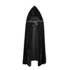 Adulte hommes femmes velours à capuche Halloween Costumes Cape médiévale sorcière Vampire magicien Cape déguisement Cosplay manteau