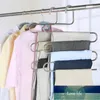 5 Layers Stainless Steel Clothes Hangers S Shape Pants Rack Storage Hangers Clothes Storage Rack Multilayer Storage Cloth Rack Factory price expert design Quality