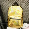 Bolsas ao ar livre Escola Backpacks de Mini Viagens de Laser Backogramas de Couro Meninas Meninas Mínicas Mochilas Prata Mochila Holográfica 4 Cores