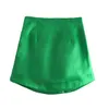 Elegante minigonna da donna sexy verde High Street Summer Office Lady Casual aderente Chic Party Fashion Gonne 210521