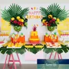 装飾的な花の花輪48個の熱帯人工的なモンテラの葉、ハワイアンルアウのテーマの誕生日パーティーのための装飾の葉（3スタイル）1工場価格専門家