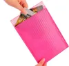 100Pc Bubble Mailers Enveloppes Rembourrées Doublées Poly Mailer Self Seal Rose Enveloppe D'expédition Étanche bulle express Mailing Bag 549 V2