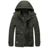 Mens Down Parkas Winter Military Outdoor Jacket Fleece Lined Thick Cotton Coat Men Hooded Fashion Clothing Phin22