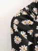 Printemps Femmes Chemiseau d'été Coréen à manches longues à manches longues et blouses Vintage Shirts Blusas Roupa Floral 210430