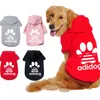 Designer Pet Clothes Sweater Dog Apparel Four Seasons Small and Medium Dogs Hoodie Labrador French Bulldog Jacketkläder 5 Färg Partihandel Black S A219