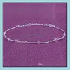 Bijoux Bracelets de cheville Sier, chaîne à maillons pour femmes et filles, Bracelets de pied, bijoux à la mode, vente en gros, livraison directe, 2021 0E74U