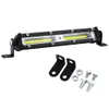 18W 7 인치 COB 자동차 LED 작업 표시 줄 오프로드 스팟 램프 12V 24V SUV ATV 트럭 4x4 UAZ 보트 오토바이 자동 안개 헤드 라이트