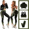 2/3Pcs Seamless Women's Yoga Sets Workout Sportswear Women Gym Clothing Set Fitness Long Sleeve High Waist Leggings Sports Suits 210802