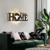 Светодиодные английские буквы лампы дома живущая комната фон украшения стены современные простые спальни легкие тумбочки