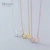 Modian Authentic 925 Sterling Silver Infinite Love Neckalce for Women Rose Color Gold ColorStatement Jewelry Bijoux