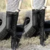 الاهتزاز الرجال المغلفة جينز الكورية الأزياء بارد مشمع يتأهل السائق الدينيم السراويل 210319