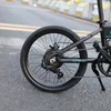 D4S Faltmoped Elektrofahrräder 6-Gang-Gangschaltung Citybike Pendler eBike 20-Zoll-Reifen schwarz