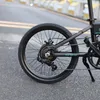 D4s Dobrável Moped Bicicletas Elétricas de 6 Velocidade Mudança de Engrenagem Cidade Bicicleta Commuter Ebike 20 polegadas Pneus Preto