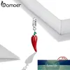 bamoer Argent Sterling 925 Petite Petit Poivre Rouge Plante Charme Pendentif pour Bracelet Original Bracelet Femme Enfant Cadeau BSC461 Prix usine design expert Qualité